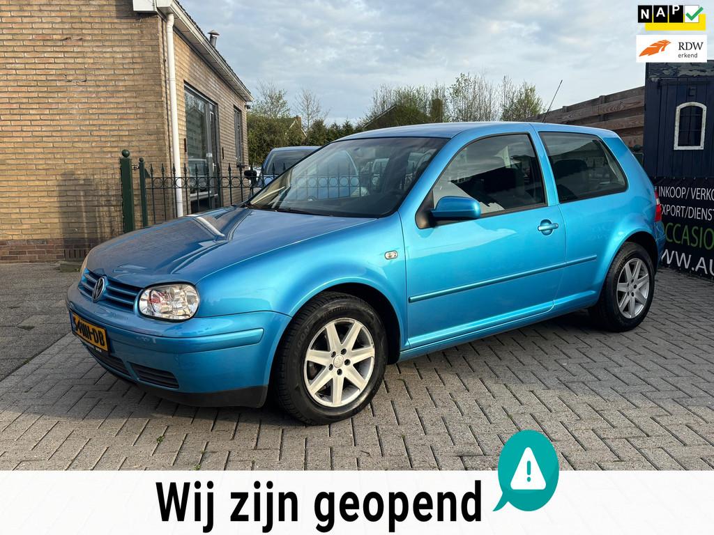 Volkswagen Golf 1.4-16V Ocean | airco | trekhaak | nieuwe ap, Auto's, Voorwielaandrijving, 15 km/l, Gebruikt, Blauw