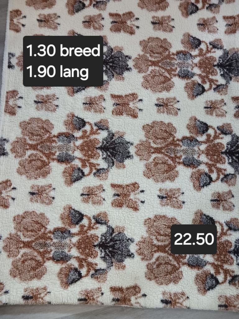 Wollen deken met bloemenpatroon, Ophalen of Verzenden, Gebruikt