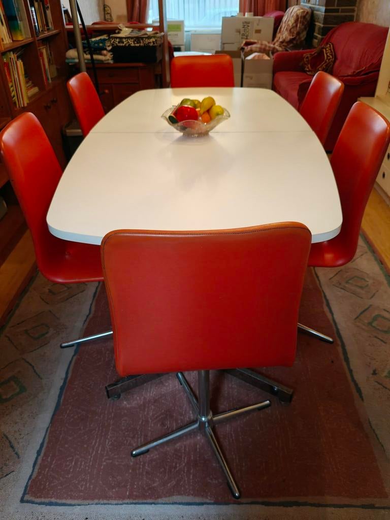 Vintage eethoek jaren 1960-1970, mid-century modern design, Huis en Inrichting, Complete eetkamers, Ophalen, Zo goed als nieuw