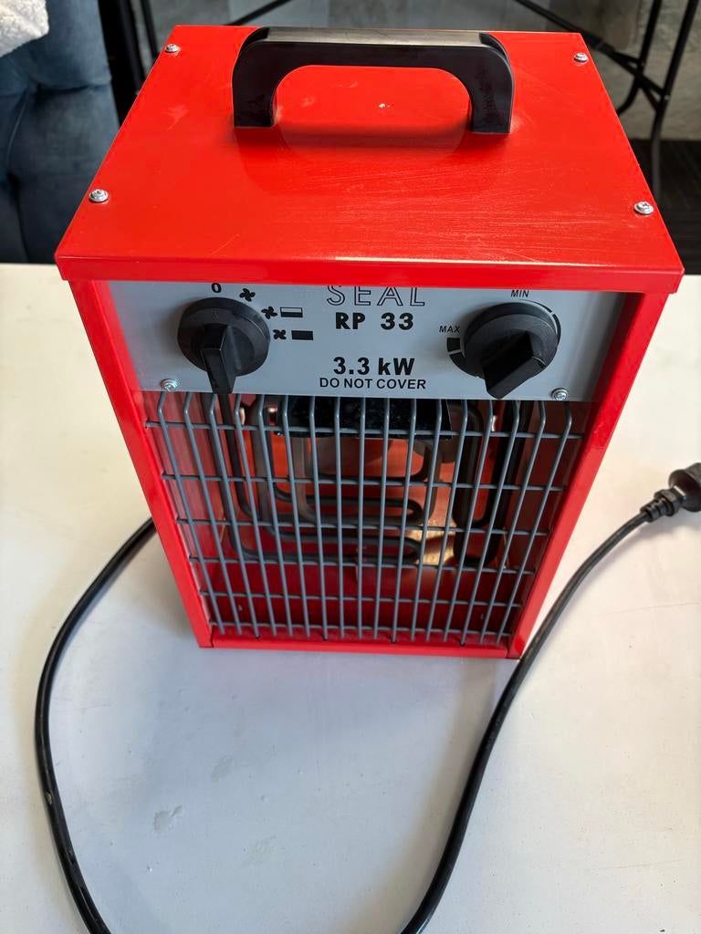 Seal RP 33 Draagbare Elektrische Verwarmer 230V, Ophalen, 30 tot 80 cm, Kachel, Minder dan 60 cm