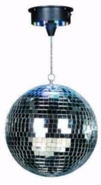 Disco spiegel bol 25 cm met led motor [221-B], Muziek en Instrumenten, Licht en Laser, ., Nieuw, Ophalen of Verzenden, .