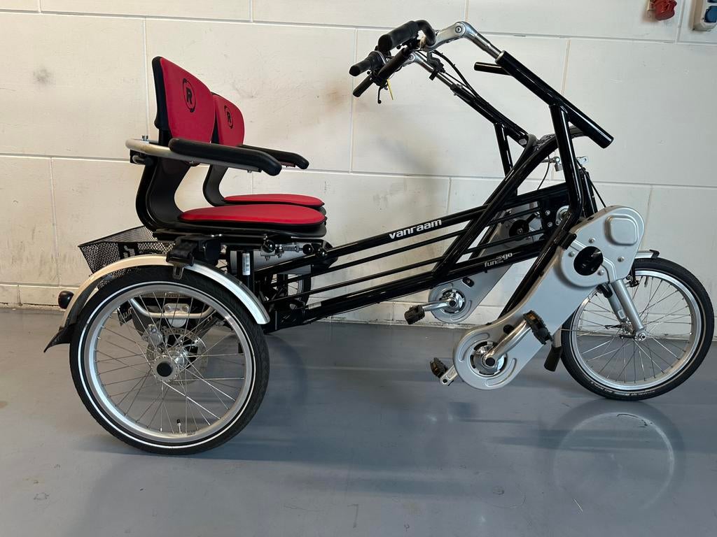 Mooie Van Raam Fun2Go duofiets, veel opties, garantie!, Fietsen en Brommers, Fietsen | Driewielfietsen, Ophalen of Verzenden, Zo goed als nieuw