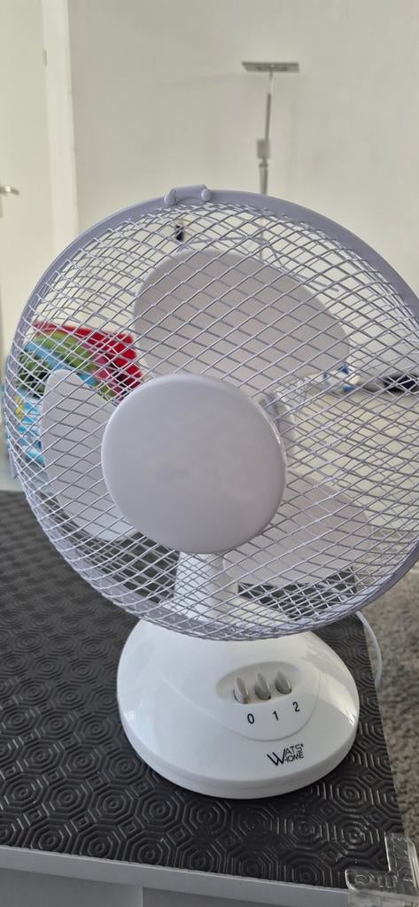 Wats Home Tafelventilator TX-901D - Wit, Witgoed en Apparatuur, Ventilatoren, Zo goed als nieuw, Tafelventilator, Ophalen