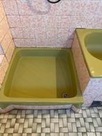 Olijfgroene douchebak - 85 x85 cm, Ophalen, Gebruikt, Douche