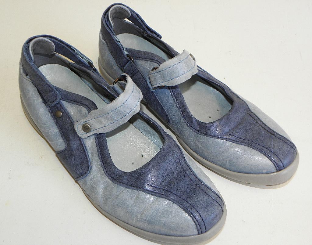 Jeans blauwe Wolky instappers maat 39, Wolky, Blauw, Instappers, Ophalen of Verzenden