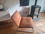 Fauteuil - Cognac bruin, Ophalen, Bruin, Zo goed als nieuw, Metaal