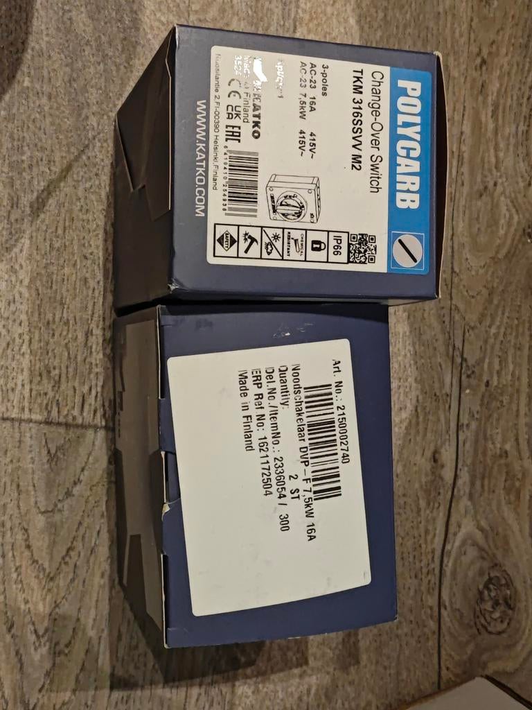 Katko lastschakelaar DVP-F 7,5kW 16A, Ophalen of Verzenden, Nieuw, Overige typen