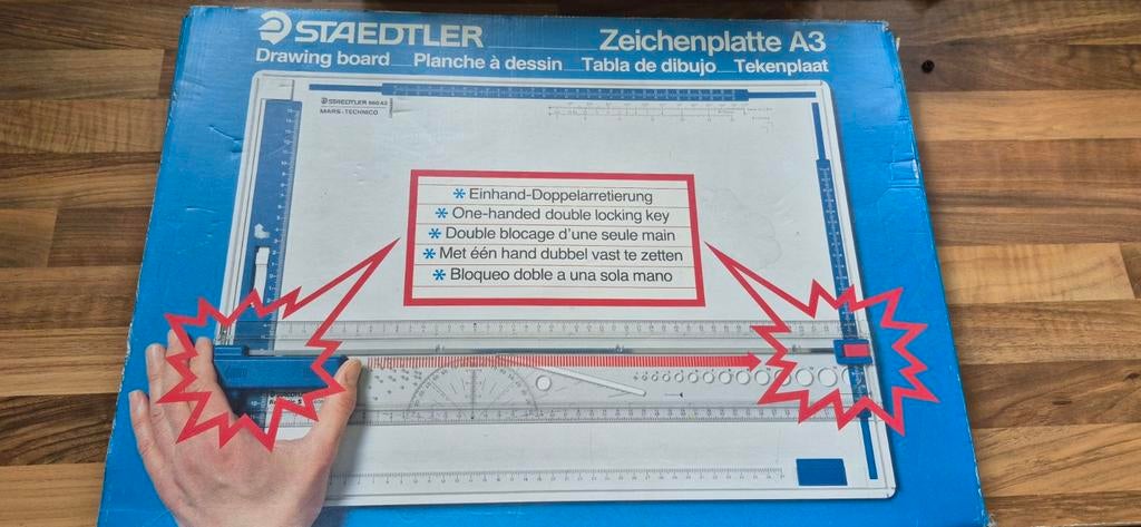 Staedler tekenbord/tekenplaat 660 A3, Ophalen of Verzenden, Gebruikt, Overige typen
