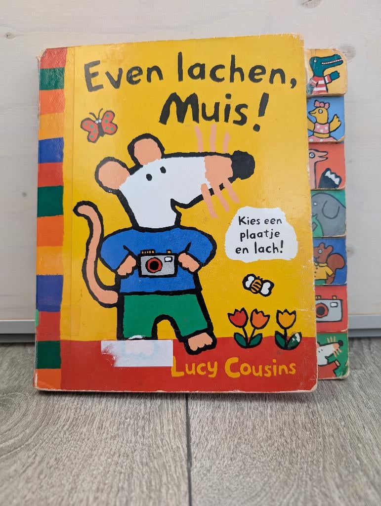 Even lachen muis! - Lucy Cousins, Ophalen of Verzenden, 1 tot 2 jaar, Lucy Cousins, Gelezen