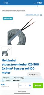 Stroomkabel stuurkabel 2x1mm2, Doe-het-zelf en Verbouw, Elektra en Kabels, Ophalen of Verzenden, Zo goed als nieuw