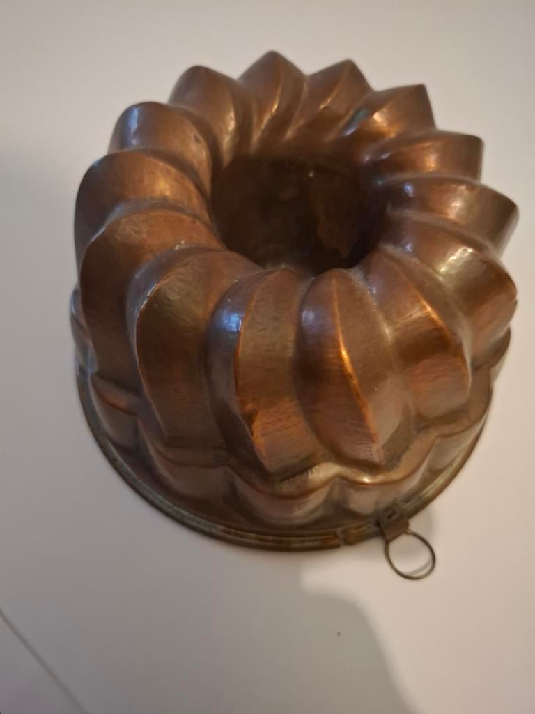 Antieke koperen tulbandvorm - decoratief en functioneel, Antiek en Kunst, Ophalen of Verzenden