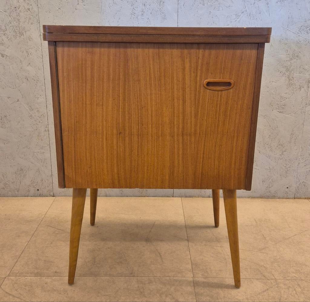 Vintage Singer Naaimachine met Kast – Werkend – Jaren 60, Antiek en Kunst, Ophalen