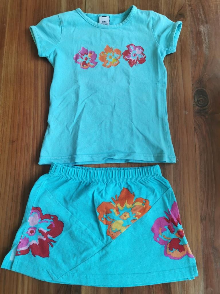 Vrolijk setje maat 110/116, Kinderen en Baby's, Kinderkleding | Maat 110, Ophalen of Verzenden, Meisje