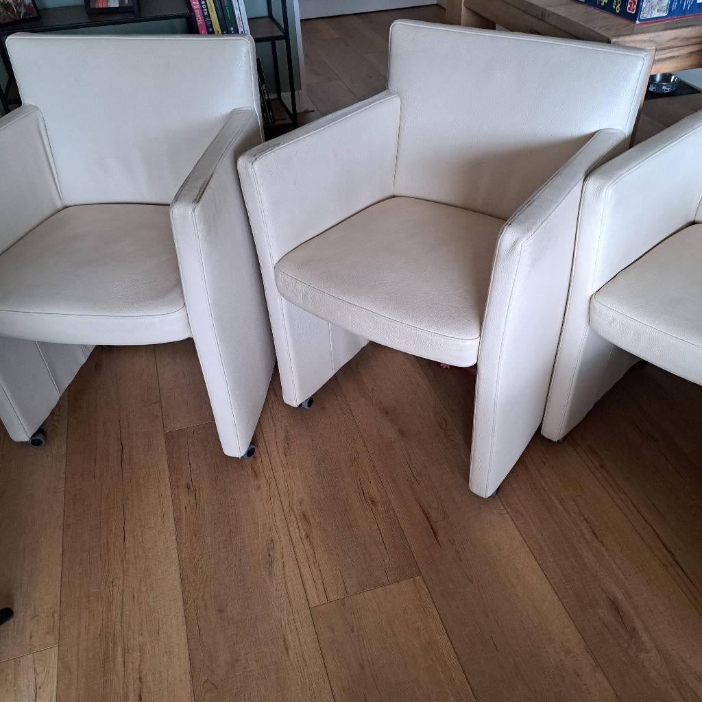 Eetkamerstoelen, Ophalen, Gebruikt, Leer, Vier