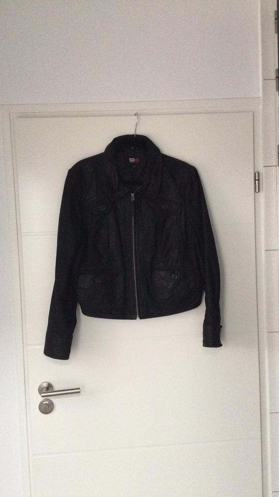 Soho lederen jas maat 48, Ophalen of Verzenden, Zo goed als nieuw, Maat 46/48 (XL) of groter, Zwart