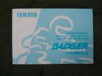 Yamaha YFM80 Badger 1996 ATV owner's manual YFM 80 quad, Ophalen of Verzenden, Yamaha