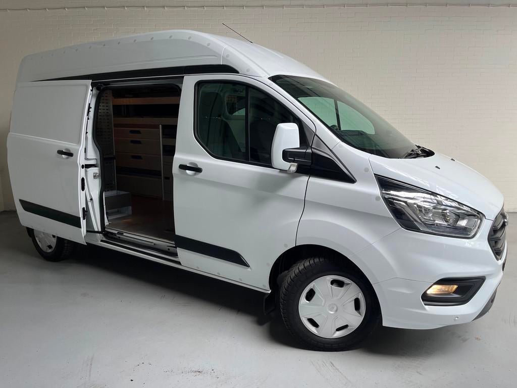 Ford Transit Custom SERVICEWAGEN LANG/ HOOG 320 2.0 TDCI EUR, 4 cilinders, Met garantie (alle), 2800 kg, Wit