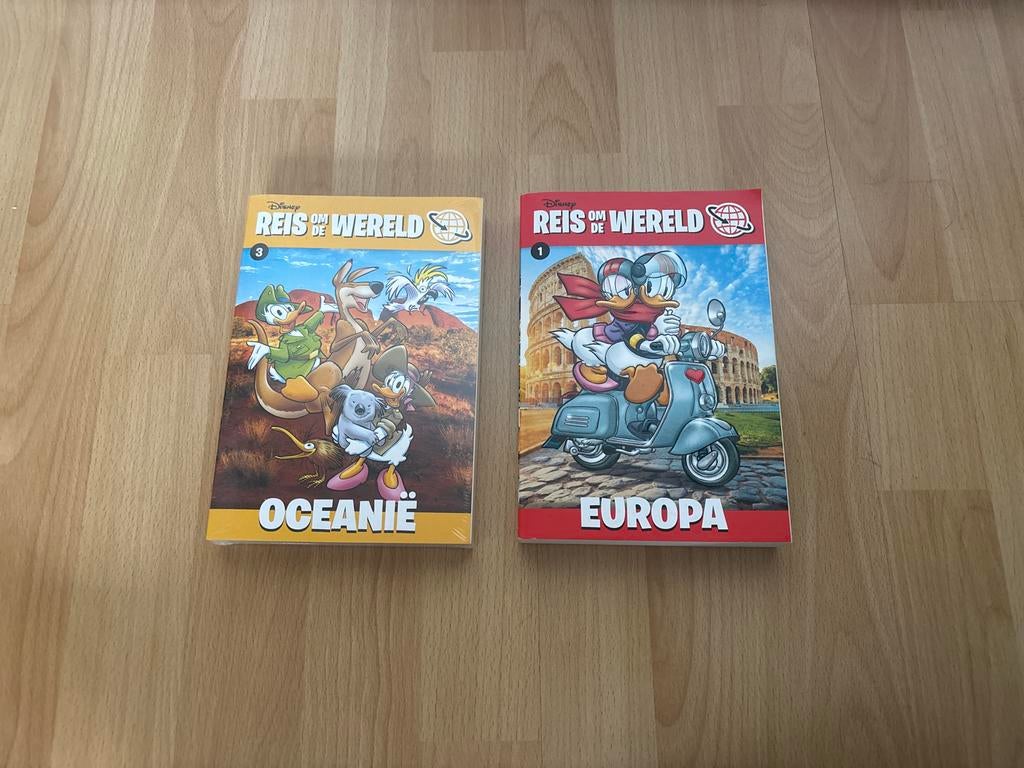 Donald Duck Reis om de Wereld deel 1 en 3, Boeken, Stripboeken, Meerdere stripboeken, Ophalen of Verzenden, Zo goed als nieuw