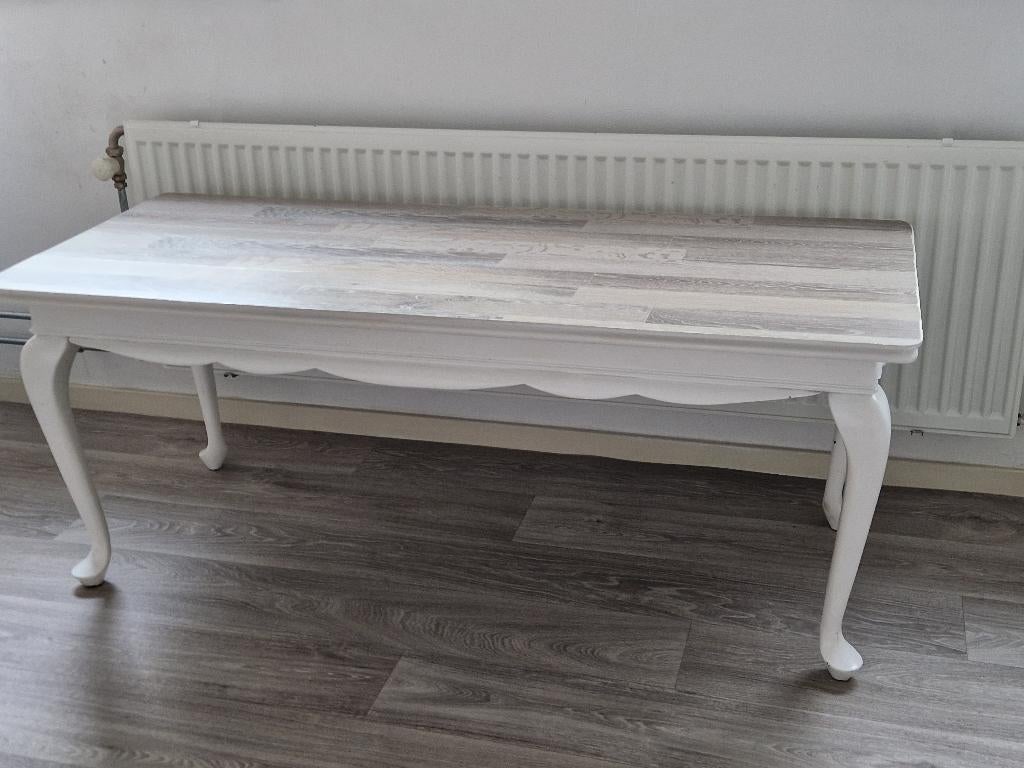Gerestylde queen ann salontafel. € 100,00, Huis en Inrichting, Tafels | Salontafels, Gebruikt, 100 tot 150 cm, Minder dan 50 cm