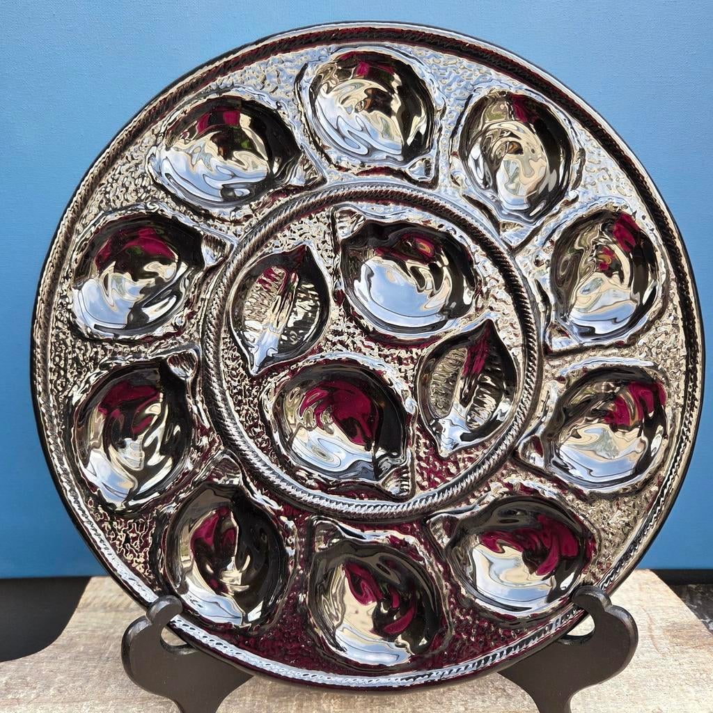 Prachtige Majolica Aardewerk Oesterschaal St Clement, Ophalen of Verzenden