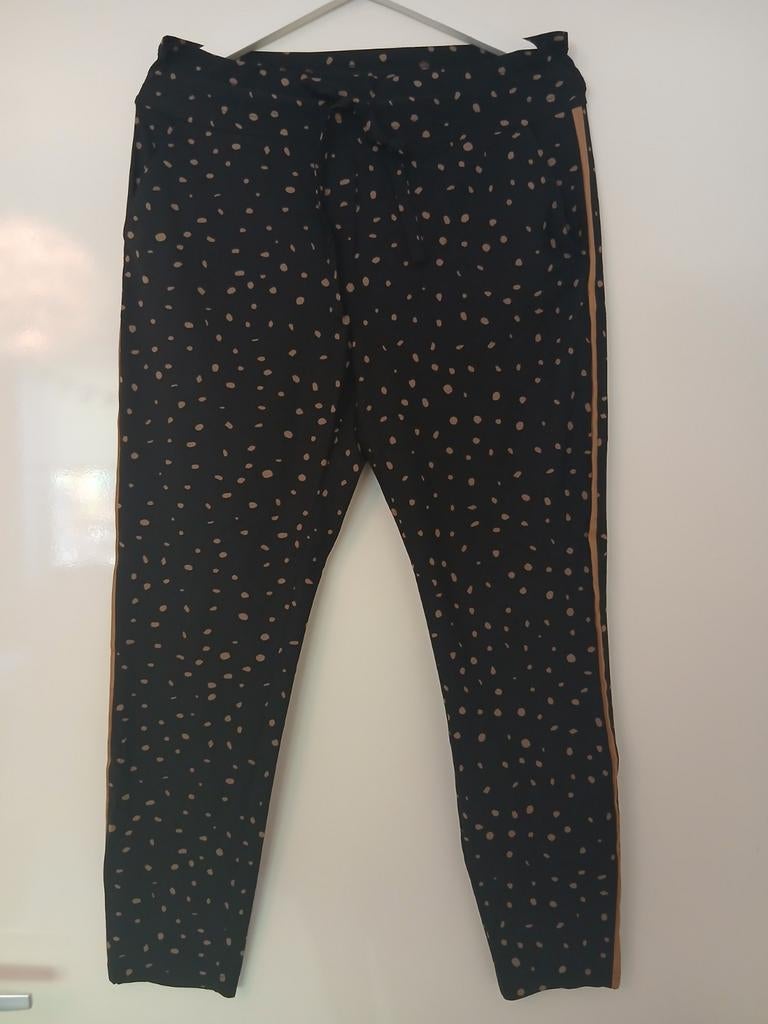 Studio Anneloes Travelstof Broek blauw met Stippen Maat L, Kleding | Dames, Broeken en Pantalons, Studio Anneloes, Zwart, Maat 42/44 (L)