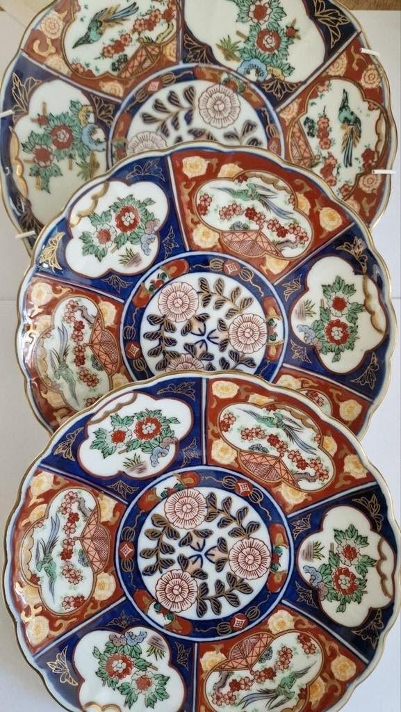 Imari gold,Japans borden - Handgeschilderd, 18.5 cm, Antiek en Kunst, Ophalen of Verzenden