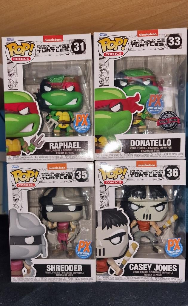 Funko Pop! Teenage Mutant Ninja Turtles (4 stuks), Ophalen of Verzenden, Nieuw