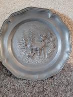 tinnen sier bord ree, Antiek en Kunst, Antiek | Tin, Ophalen of Verzenden