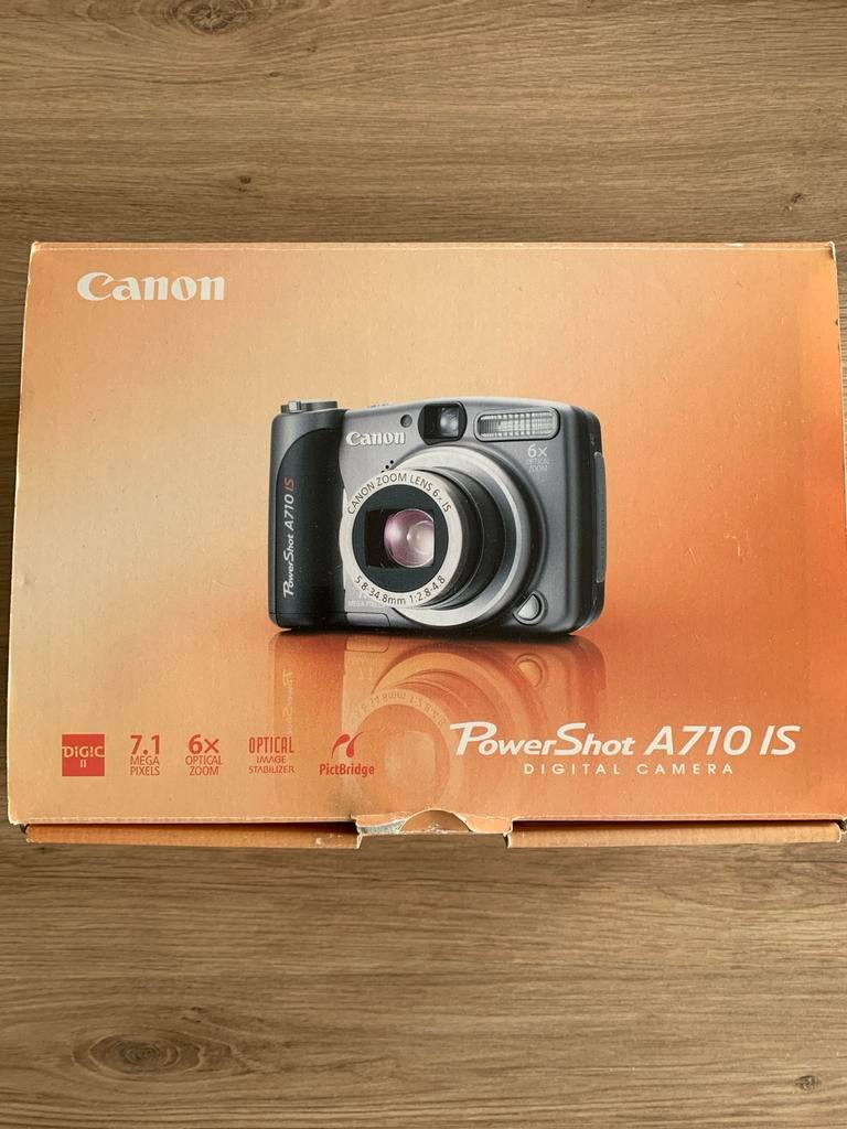 Canon PowerShot A710 IS digitale camera, Gebruikt, Canon, Compact, Ophalen of Verzenden