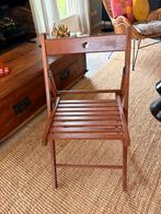 Houten klapstoel Ikea, Huis en Inrichting, Stoelen, Ophalen, Zo goed als nieuw, Bruin