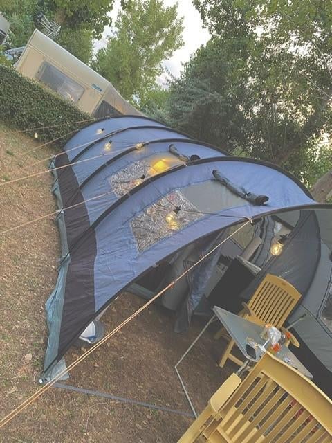 Safarica Indian Hills 360 tunneltent-5-persoons familietent, Ophalen of Verzenden, Gebruikt, Tot en met 5