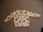 Wit katoenen glitter sterren vestje Z8 mt 80 goede staat, Kinderen en Baby's, Babykleding | Maat 80, Gebruikt, Z8, Ophalen of Verzenden