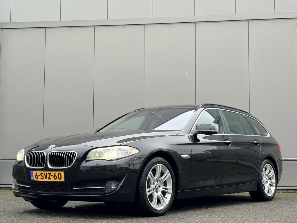 BMW 5 Serie Touring 535xi High Executive - navi - airco - le, Euro 5, Gebruikt, Zwart, 2000 kg