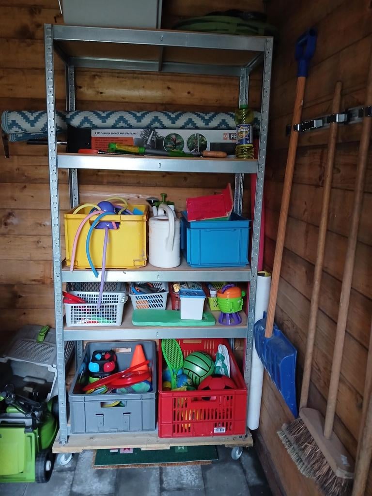 Stellingkast op wielen - Handig en verplaatsbaar, Huis en Inrichting, Ophalen, Gebruikt