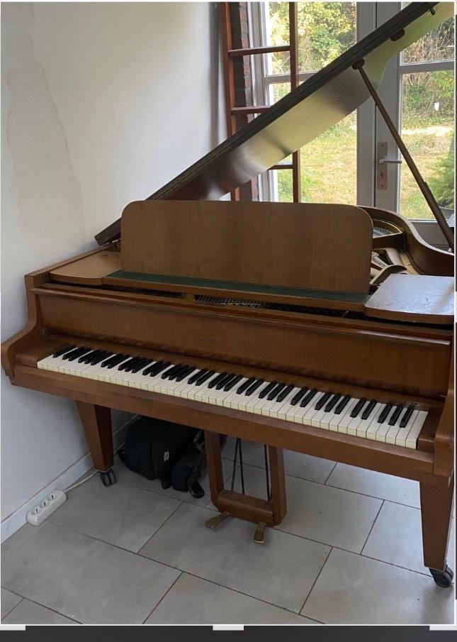Kleine Schimmel vleugel piano 1.57 m te koop, Muziek en Instrumenten, Piano's, Gebruikt, Vleugel, Overige kleuren, Ophalen