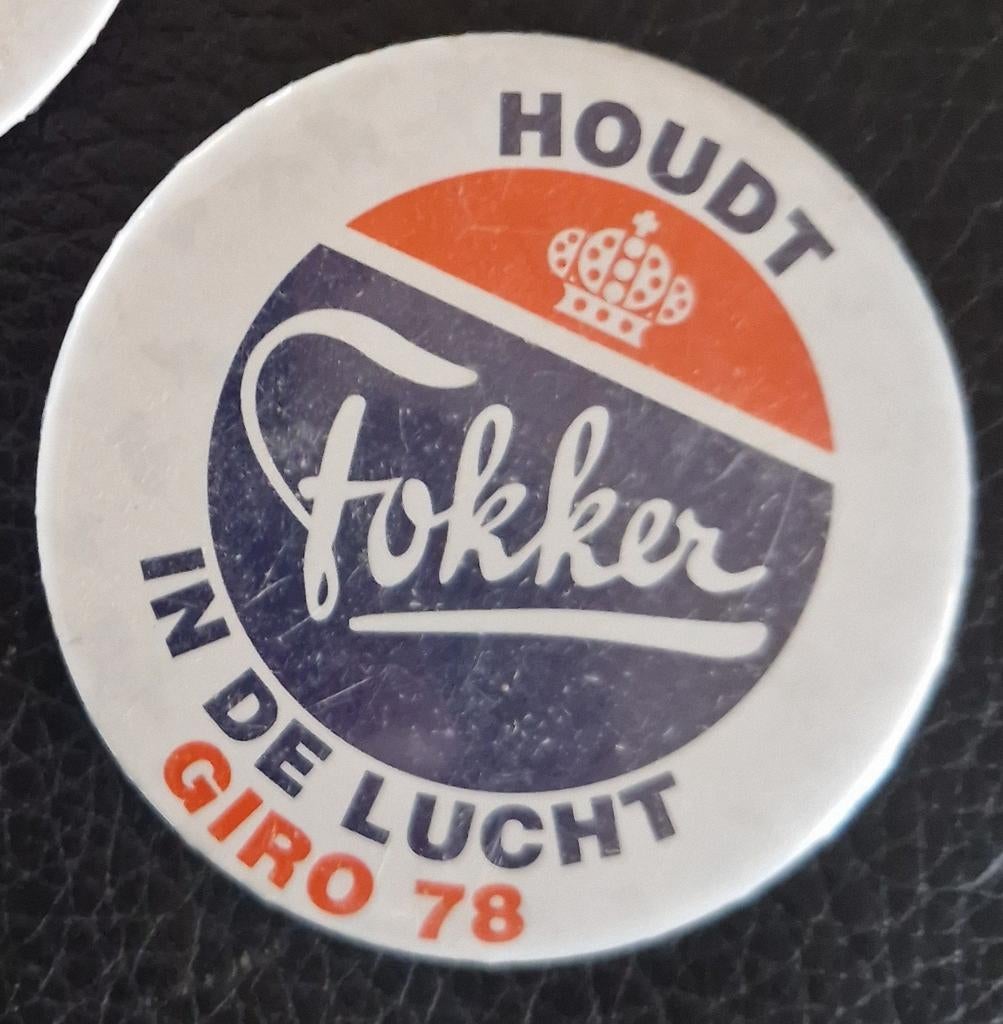 Fokker button, Ophalen of Verzenden, Zo goed als nieuw, Overige typen