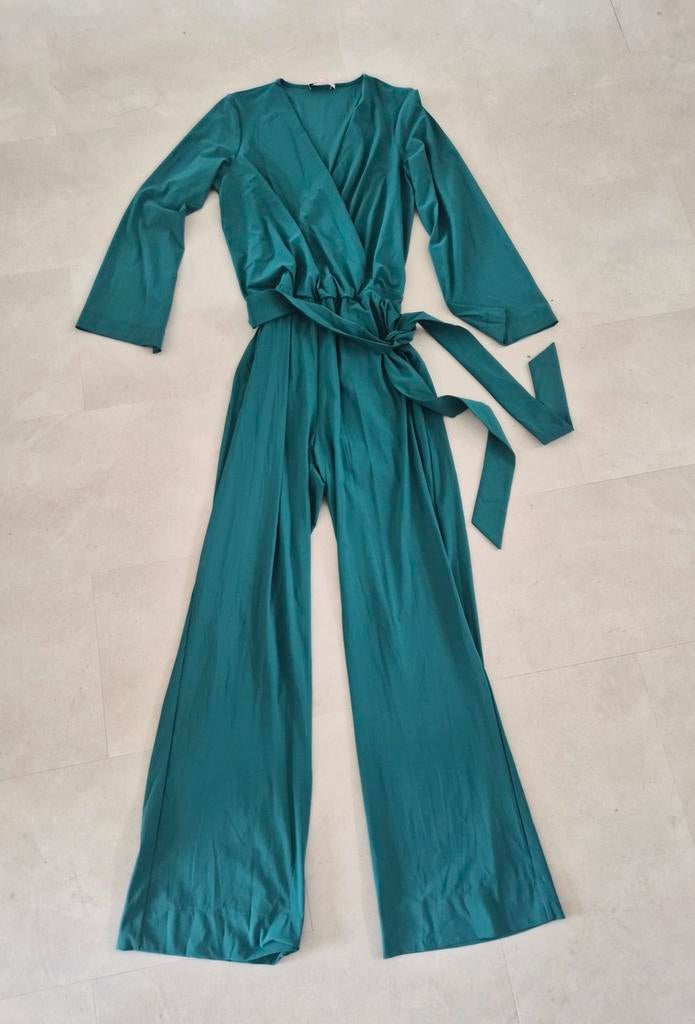Studio anneloes travelstof jumpsuit nieuw, Maat 38/40 (M), Studio Anneloes, Blauw, Nieuw