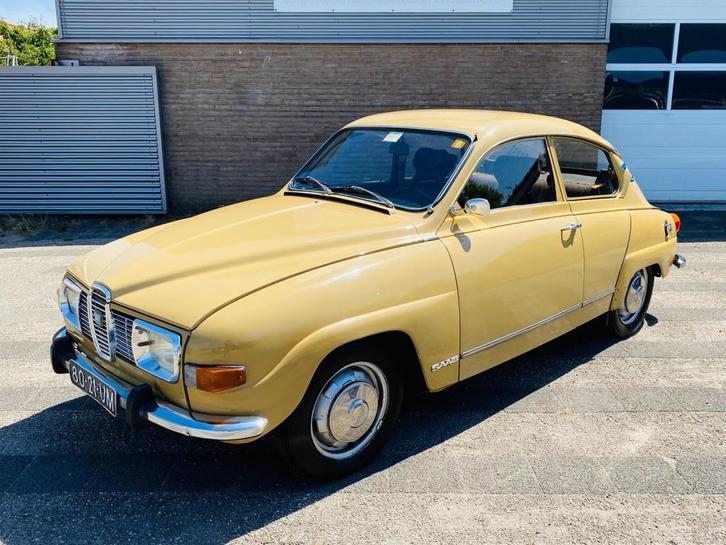 Saab 96 L V4 1972 opknapper start goed, Auto's, Saab, Bedrijf, Te koop, Saab 96, Benzine, Sedan, Handgeschakeld, Origineel Nederlands
