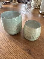 Riviera Maison groene votives, Overige materialen, Gebruikt, Ophalen of Verzenden, Groen