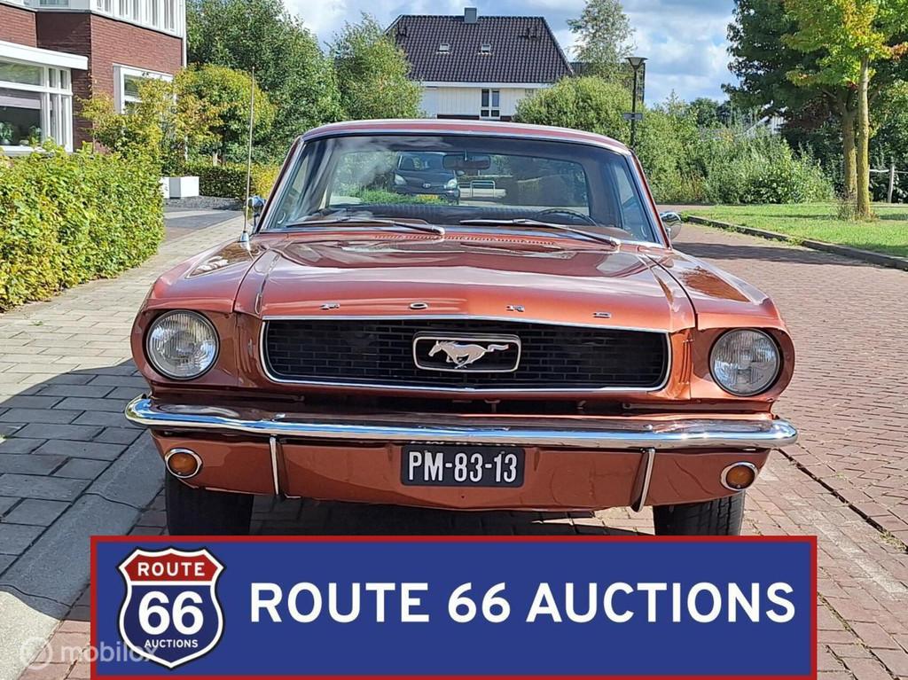 Ford Mustang Coupe | 1966 | Route 66 Auctions, Auto's, Overige carrosserieën, Zwart, Bedrijf, Handgeschakeld