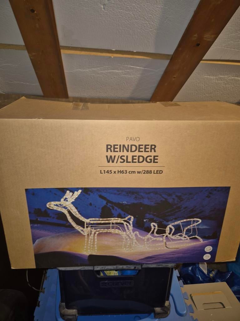 Rendier met verlichting, Ophalen