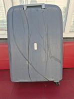 Grijze koffer met wieltjes en slot, Gebruikt, Hard kunststof, Ophalen of Verzenden, 35 tot 45 cm