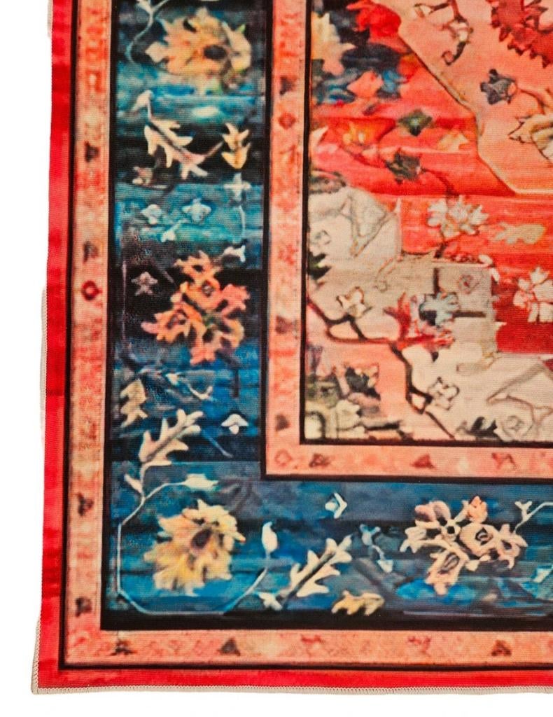 Vintage oosters Heriz vloerkleed medallion New 162x230cm, Crème, 150 tot 200 cm, Onbekend, 200 cm of meer