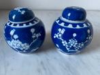 Gemberpotjes, prunus/pruimenbloesem, blauw/witte decoratie 2, Verzenden
