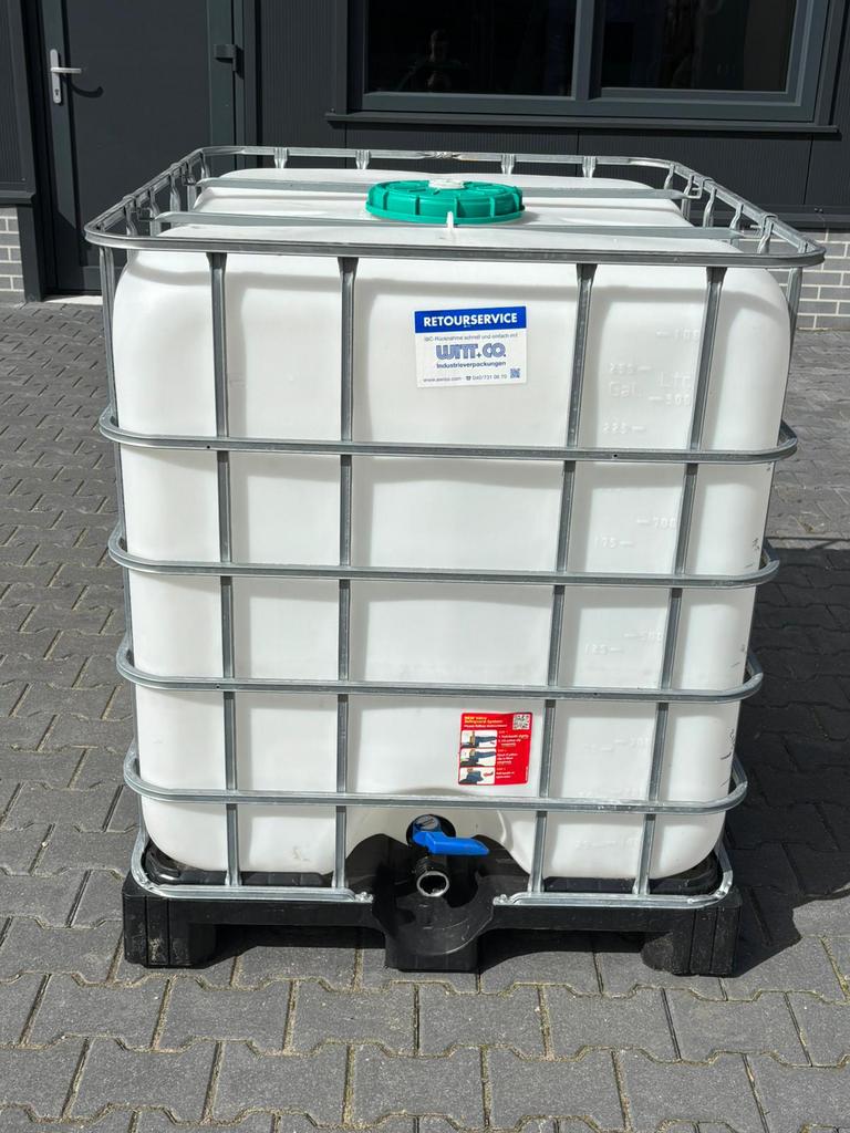 Ibc tank 1000L, 150 liter of meer, Ophalen, Zo goed als nieuw