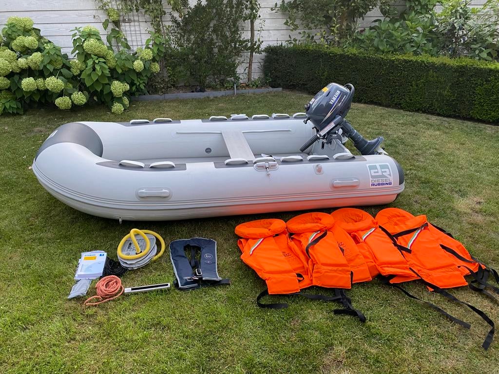 Rubberboot Diesel Rubbing Tender 300 Air, Yamaha 4pk 4-takt, Watersport en Boten, Overige merken, Airdeck, Ophalen of Verzenden