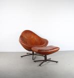 1x Label Hidde Fauteuil Donker Cognac Leer – Zwart, Huis en Inrichting, Fauteuils, Niet ingevuld, Niet ingevuld, Ophalen of Verzenden