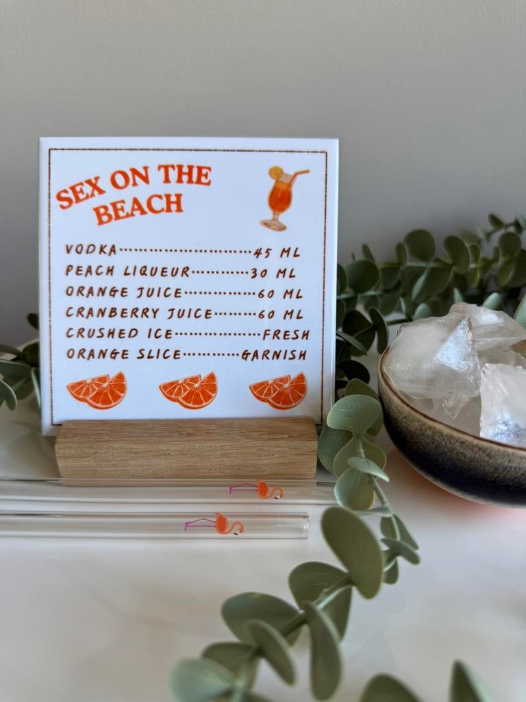 Cocktail tegeltje, Ophalen of Verzenden, Nieuw