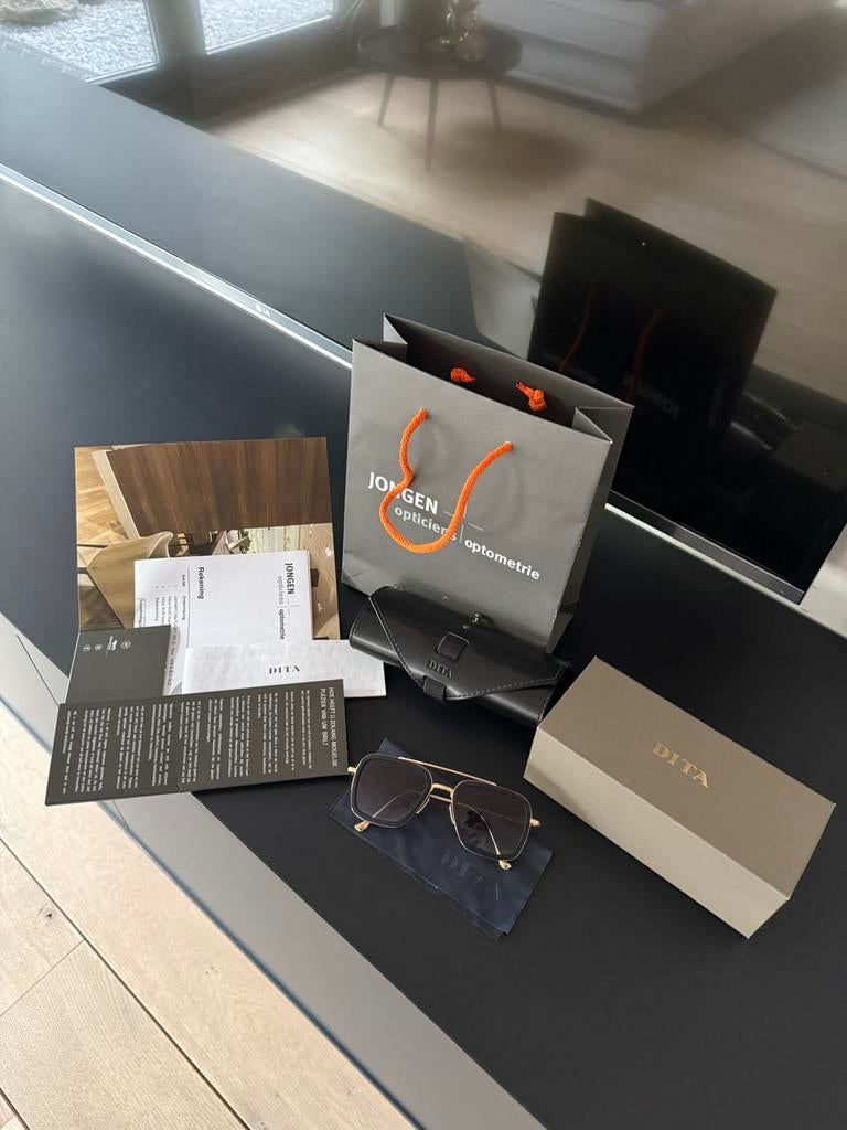 Dita Flight 006 | Black & Gold | Full Set + Factuur, Ophalen of Verzenden, Zo goed als nieuw