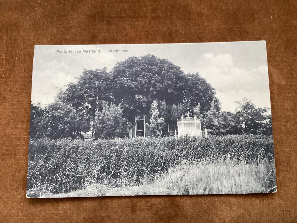 Westmaas. Hoekse Waard. Pastorie van. Mastland.jaren 60., Ophalen of Verzenden, 1960 tot 1980, Gelopen, Zuid-Holland